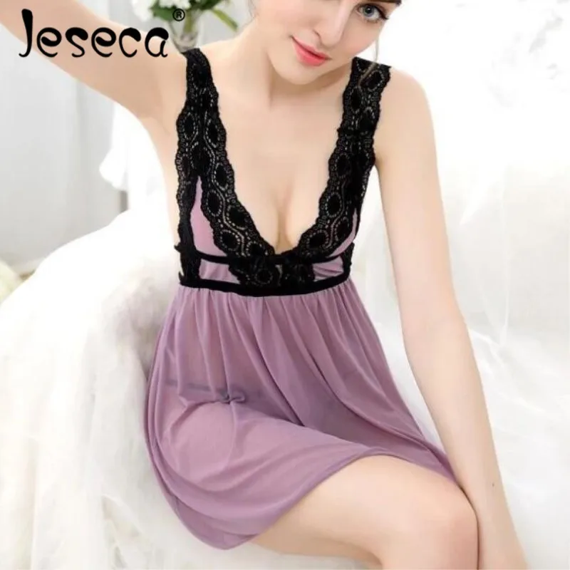 Новое Сексуальное Женское кружевное мини-платье Jeseca домашнее бесшовное Ночное