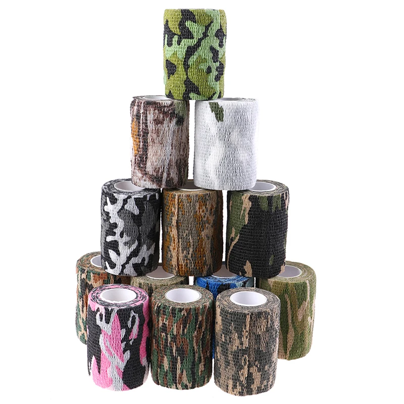 

Camouflage Sports Elastoplast Self Adhesive Bandage Muscle Tape Self Adherent Cohesive Wrap Bandages Outdoor/First Aid Tool