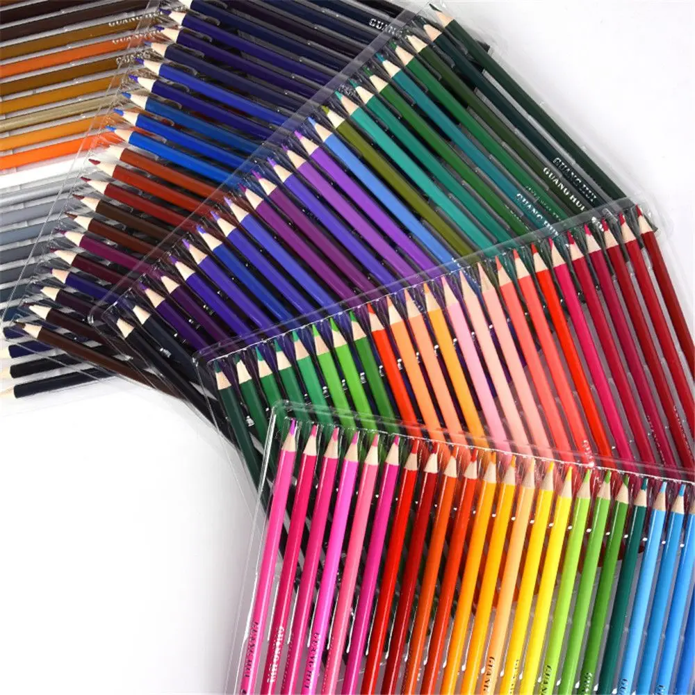120 цветов нетоксичные масляные деревянные карандаши для рисования