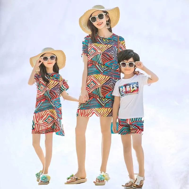Платье в богемном стиле для маленьких девочек и мальчиков женские футболки