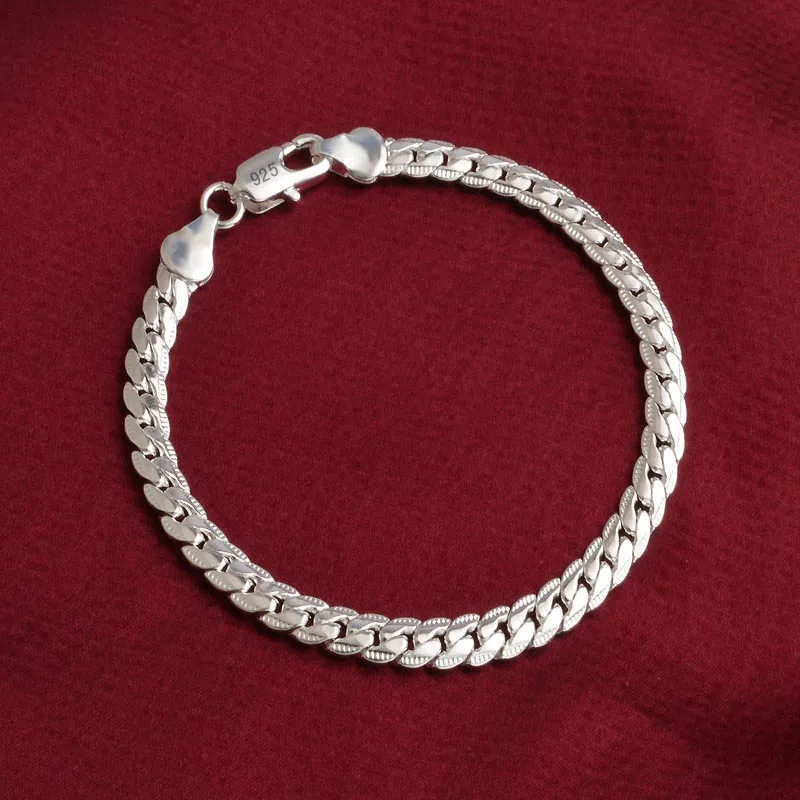 

MEYRROYU Sterling Silver Hot Selling браслет Weave Width Chain Bracelet INS Exquisite Korea Party Jewelry For Women Men In Stock