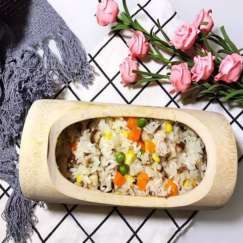 Бамбуковый отпариватель Цилиндр с крышкой чаша для отпаривания ручная работа