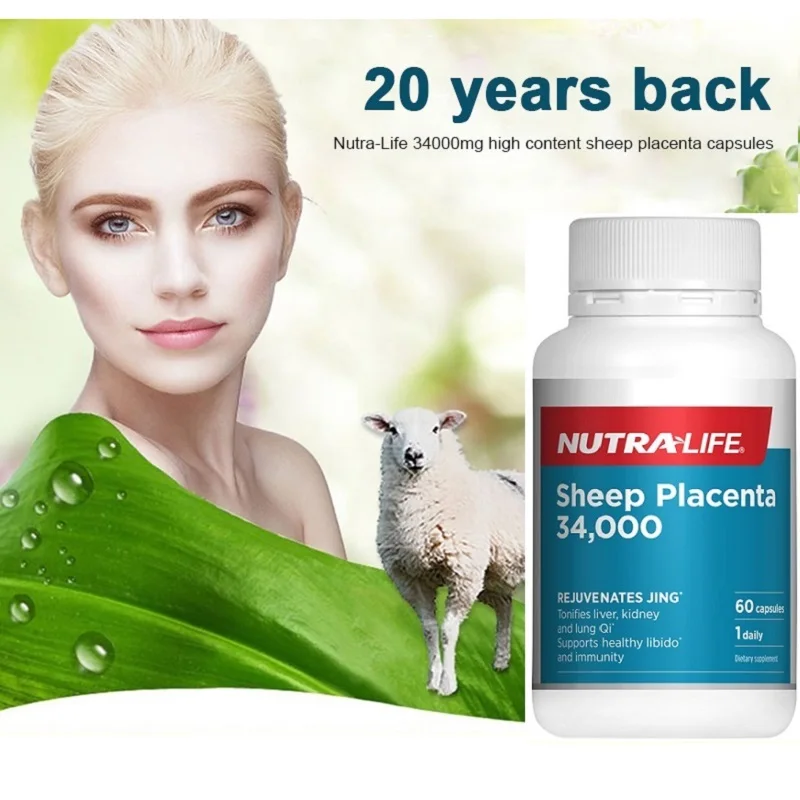 

NewZealand Nutra Life 34000mg Sheep Placenta Women Beauty Skin Health