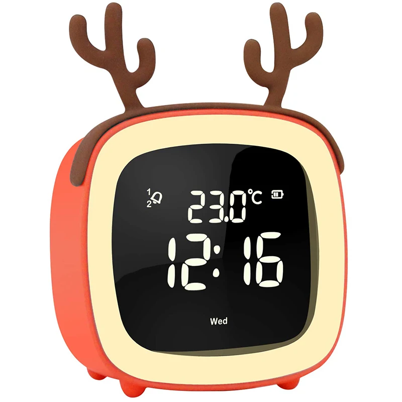 Популярный милый цифровой будильник для детей женщин малышей Ночной светильник
