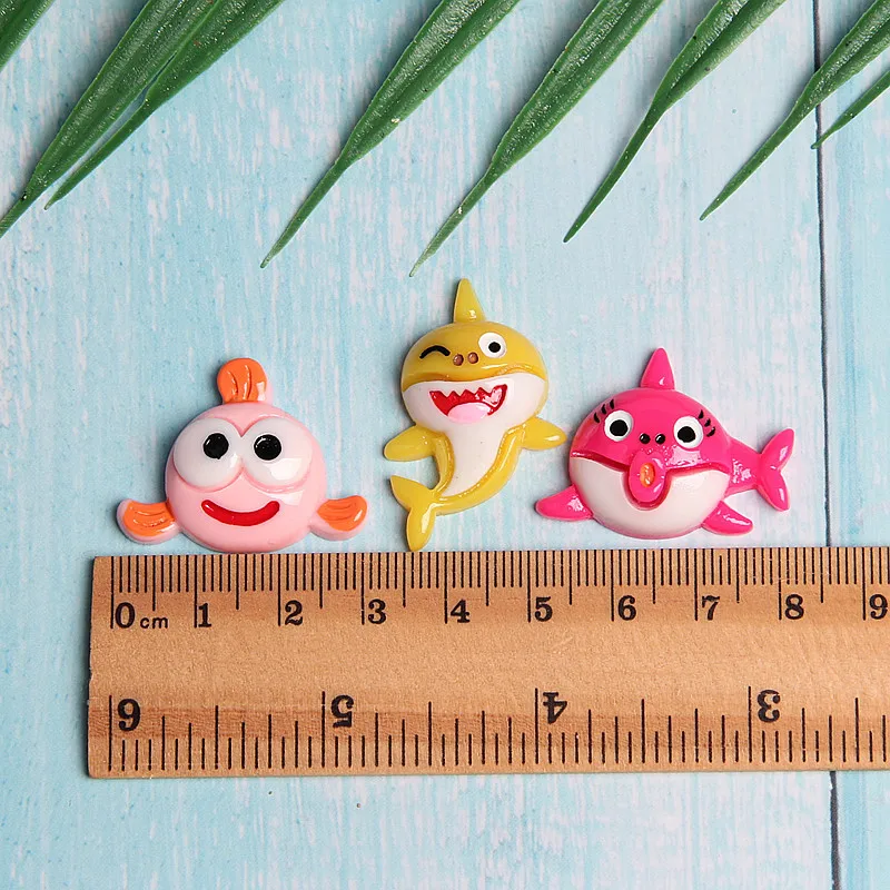 1 шт. Slime Подвески в виде акулы кит дельфин клейкие аксессуары бусы расходные