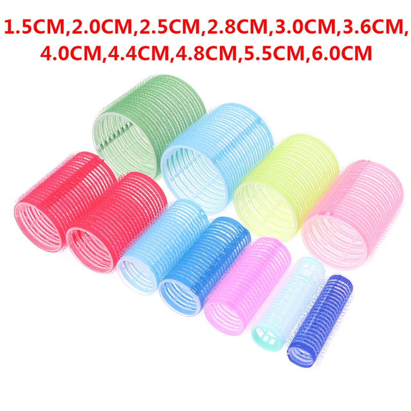 

6/8Pcs Hair Rollers Hairdressing Home Use DIY Magic Large Self-Adhesive Hair Rollers Styling Roller Roll Curler Beauty Tool