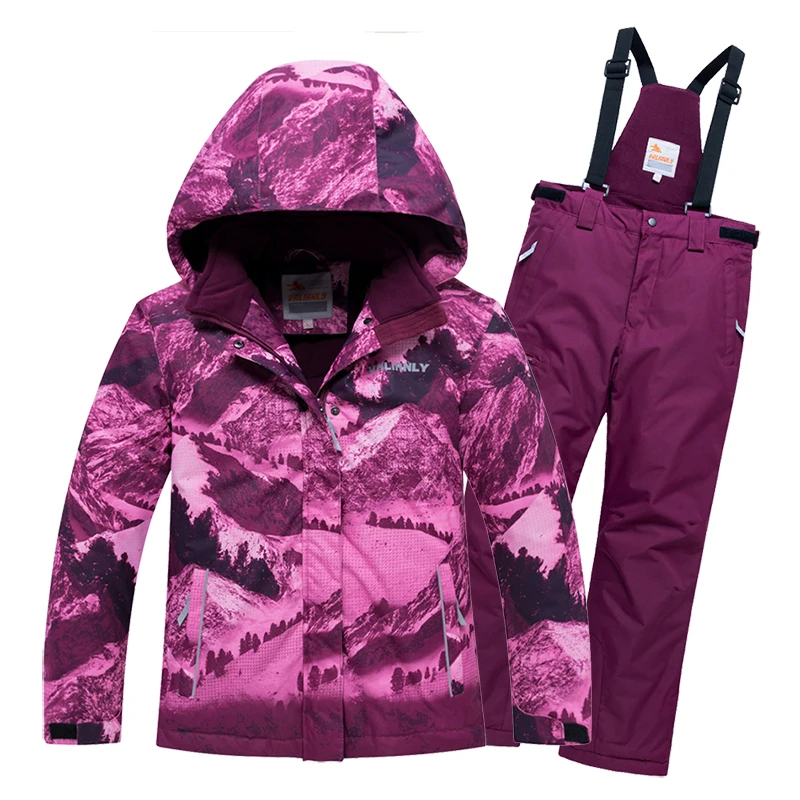 2020 детский зимний костюм лыжный для девочек водонепроницаемая ветрозащитная