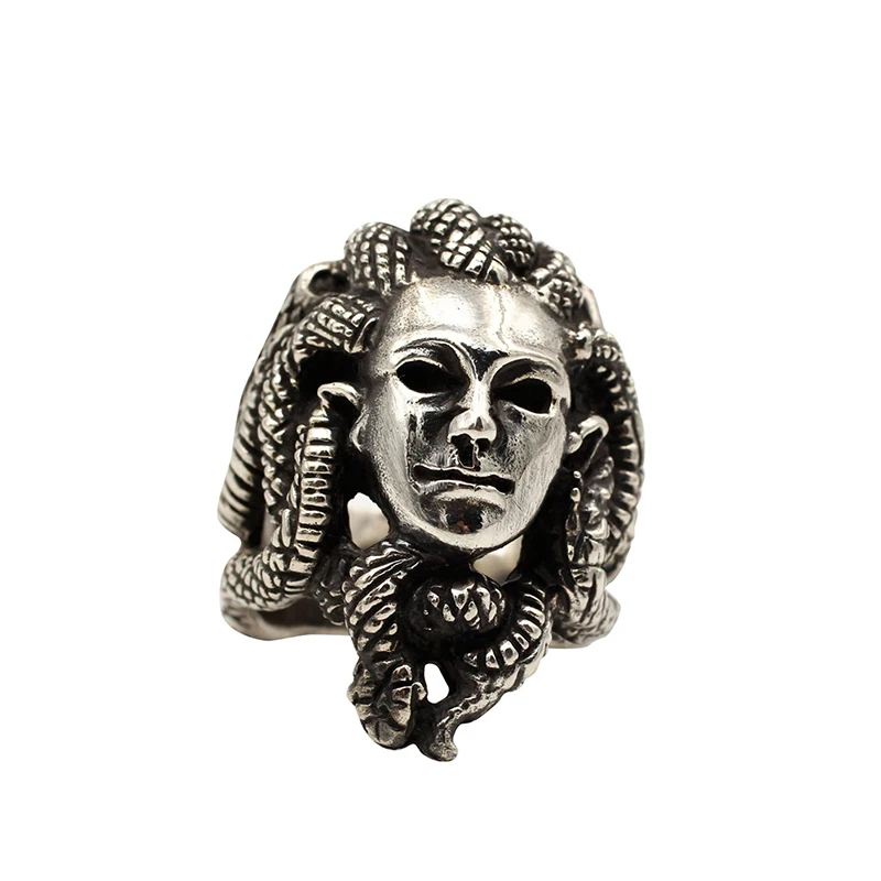 

Мужское Винтажное кольцо из серебра 925 пробы с мезой Горгоной