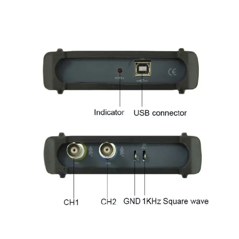 3 в 1 Многофункциональный al USB Виртуальный цифровой осциллограф ПК на основе