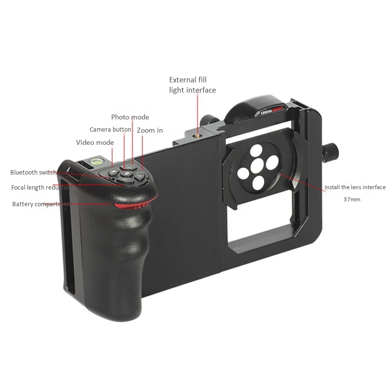 

Rabbit Cage Bluetooth Smart Phone Camera Cage Stabilizer Holder External Lens Dual Camera Phone Holder