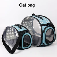 cat backpack carrier bag portable pet carrier for small dogs rabbit travel outdoor bags breathable bagpack capsule box plastic