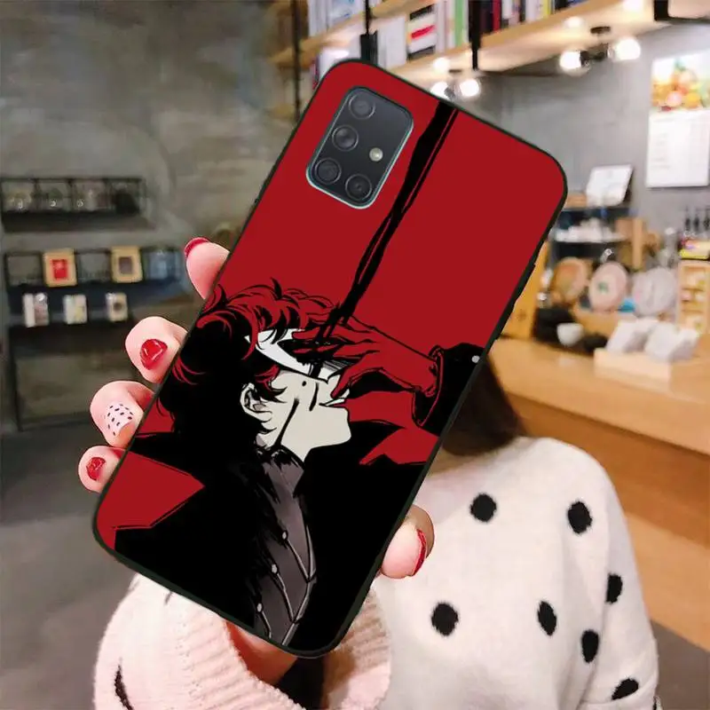 

HUAGETOP Persona 5 Black Cell Phone Case For Samsung Galaxy A01 A11 A31 A81 A10 A20 A30 A40 A50 A70 A80 A71 A91 A51