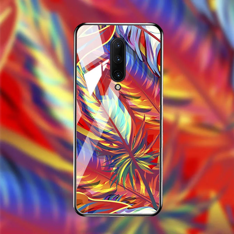M009 Чехол из закаленного стекла для Oneplus 7T 7 Pro чехол s On для One plus 7T 7 Pro Чехол Coque Funda Bumper Coque для OnePlus 7 Pro - Цвет: M009