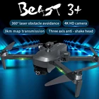 3-осевой карданный Дрон ZLL SG906 MAX Plus 4K HD, камера для обхода препятствий, GPS, Wi-Fi, FPV, 3 км, Радиоуправляемый квадрокоптер