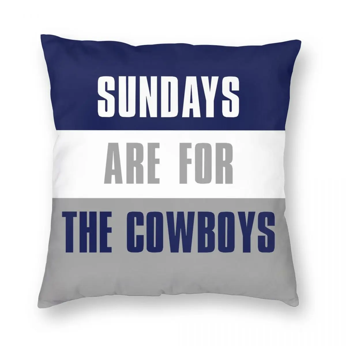 

Sundays Are For The Cowboys Square Pillowcase Polyester Linen Velvet Printed Zip Decor Pillow Case Car Cushion Cover