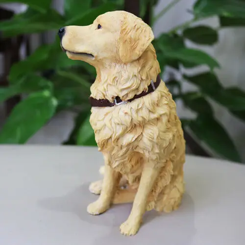 JJM золотистый ретривер собака желоба животные коллекционер игрушки украшение
