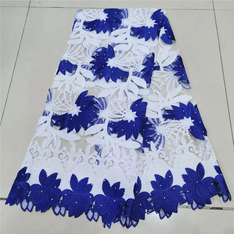 Приятное для кожи 5 ярдов высококачественное кружево из гипюра очень мягкая