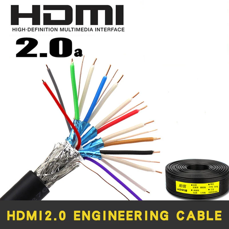 HDMI кабель версия 4K Hdmi конструкция провода Встроенная проводка DIY Сварка 19pin