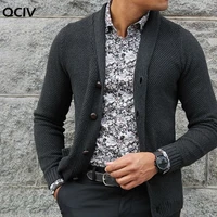 men cardigan single breasted knit sweater harajuku coats streetwear male slim fit with lapels can be worn outside