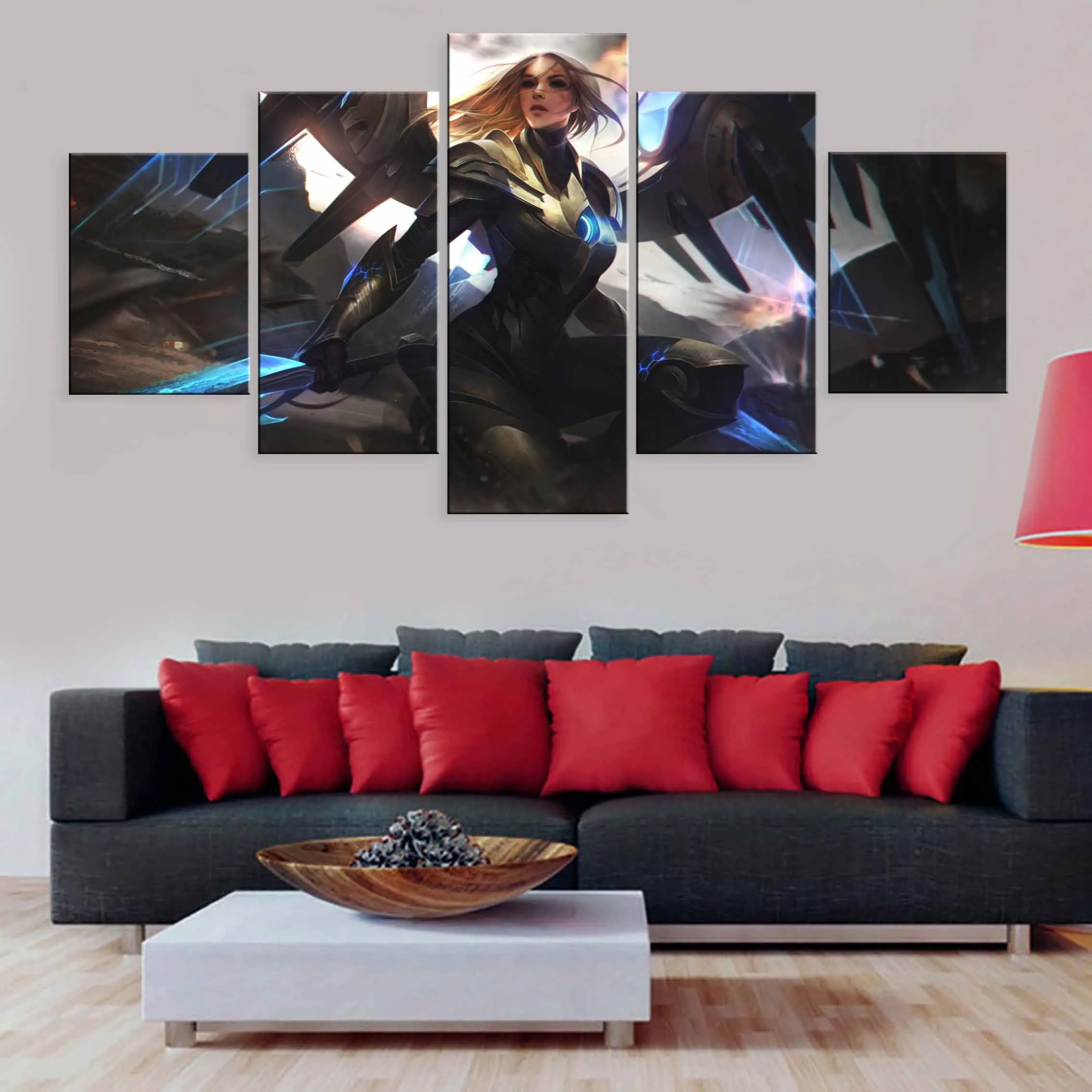 5 панель Лига Легенд эфир крыло Кайл LOL игра холст печать живопись для гостиной