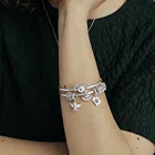 Женский серебряный шарм-конверт в виде совы, Шарм-конверт, подвеска-Шарм, подвеска, подвеска, оригинальный Шарм-браслет, ювелирные изделия