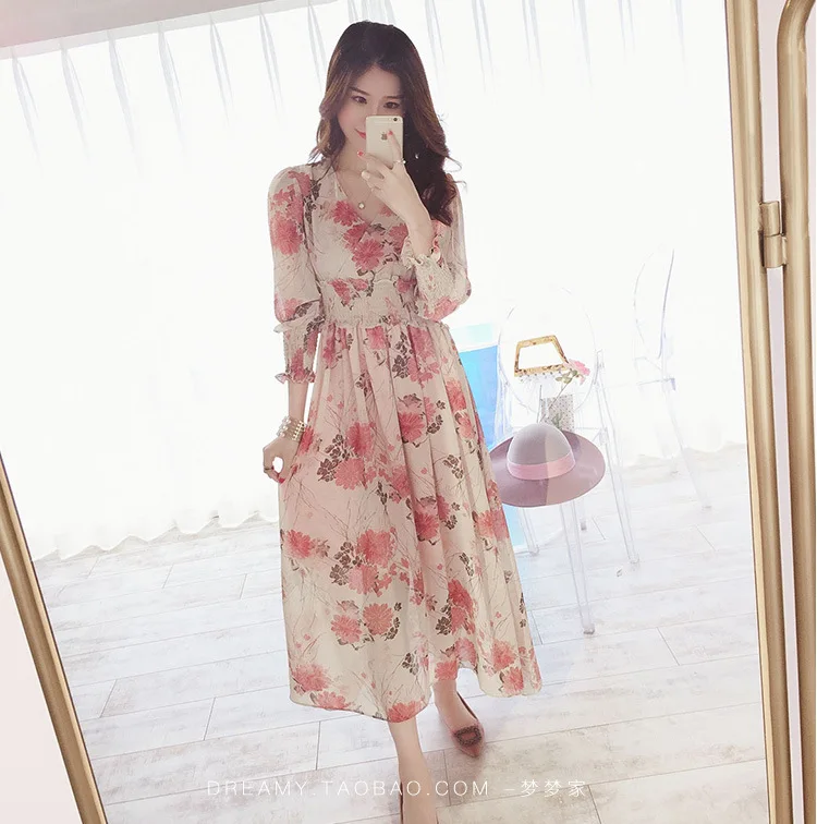 Женское Шифоновое Платье Bella Philosophy длинное приталенное платье с V-образным