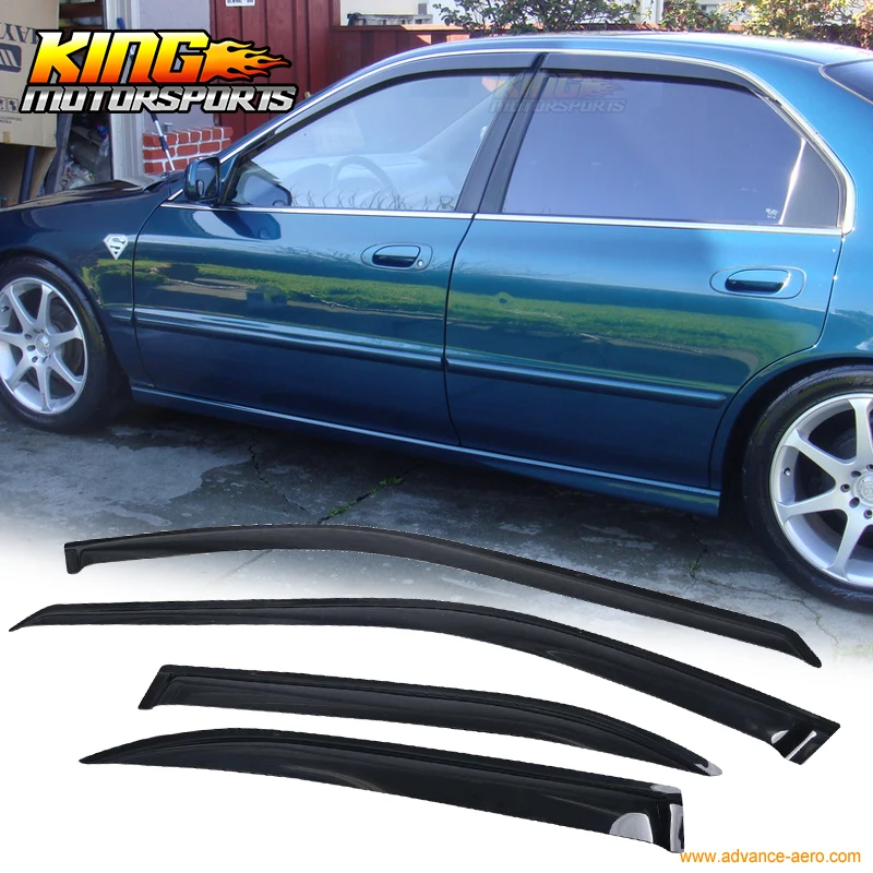 4 шт. тонкий козырек для окна Honda Accord Dx Lx Ex Sedan 4Dr 1994 1997|accord window visor|honda accord visorhonda visor |