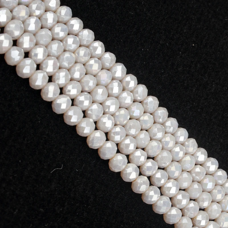 Круглые граненые хрустальные бусины 4 мм около 140 шт. | Украшения и аксессуары