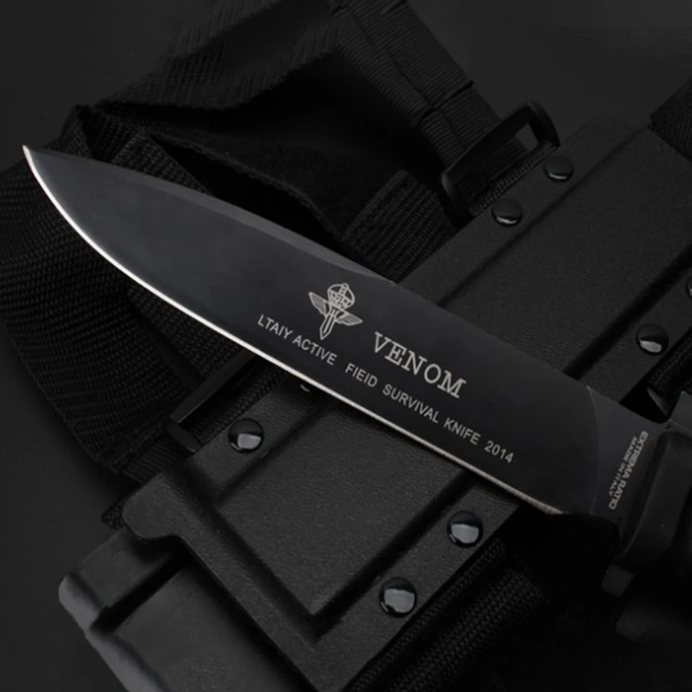 EXTREMA RATIO VENOM тактический фонарь с фиксированным лезвием Ножи N690 лезвия резиновой
