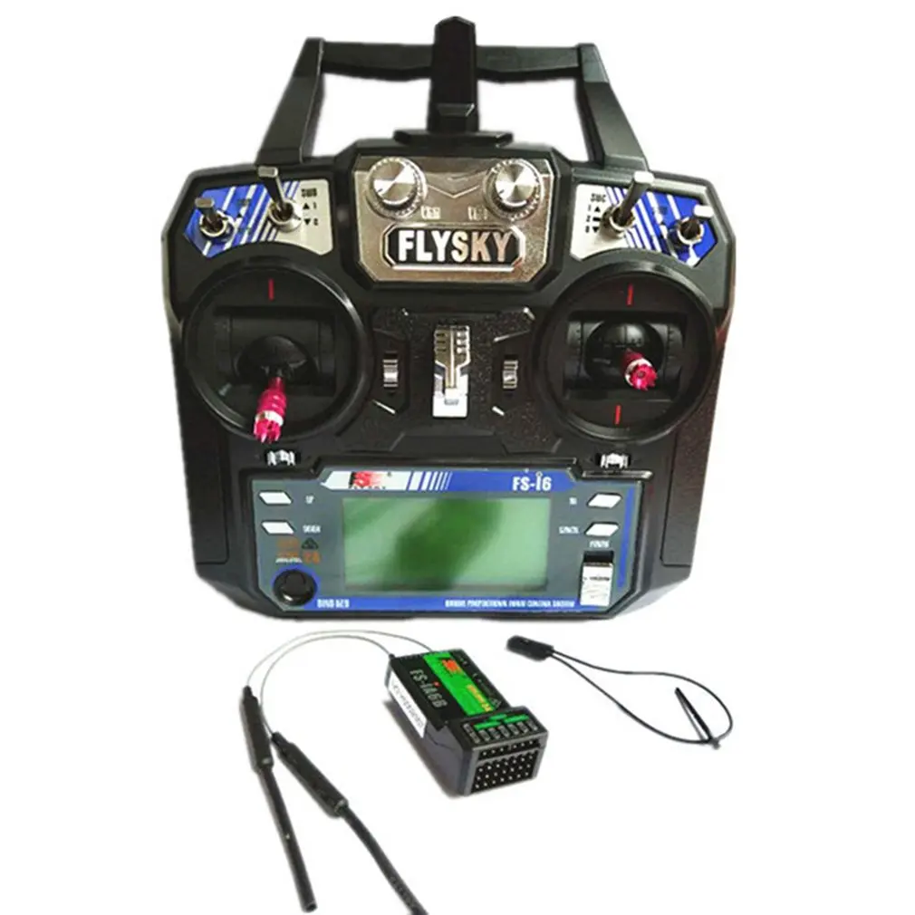 

6-channel 2.4G Model Airplane Remote Controller I6 Control + IA6B Receiver Left Hand 360 ° Rotary Button