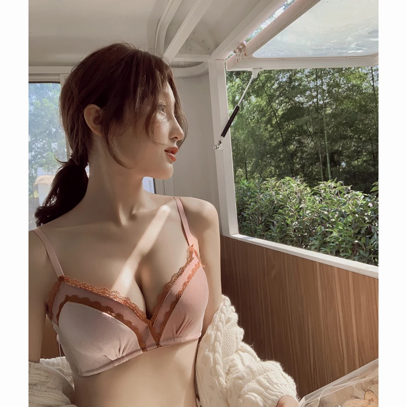 Мягкое и большое] бархатное пикантное кружевное нижнее белье в стиле ретро для