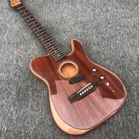 factory direct sales 6 string electric guitar acoustic guitar dual purpose guitar rose wood fingerboard rose wood bridge po