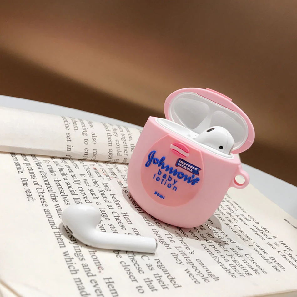 Чехол для наушников с Сердце брелок для Airpods 2 милый розовый Силиконовый беспроводной Bluetooth наушники защитный Брелок «Обложка»
