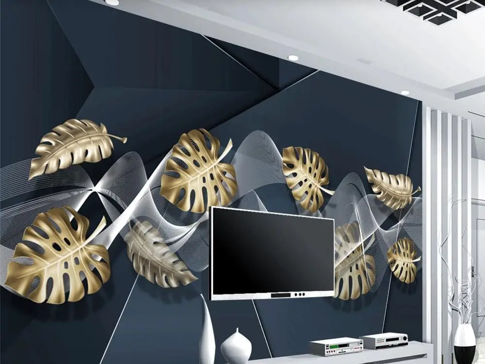 Большие настенные 3D обои на заказ современные креативные Объемные с