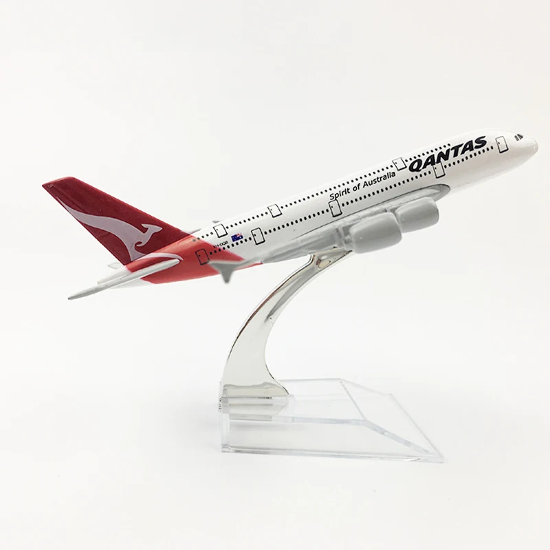 16 см 1/400 Масштаб литья под давлением Airbus Qantas A380 Airways Boeing B747 400 модель самолета