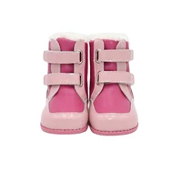 tipsietoes 2022 new winter children barefoot shoes leather martin boots kids snow girls boys rubber fashion pink sneakers
