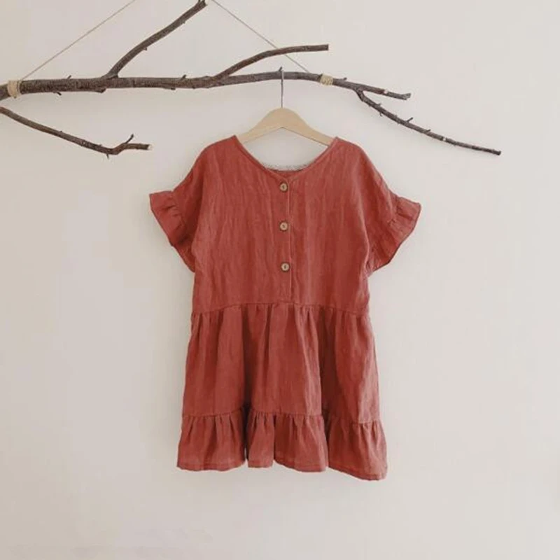 

Kids Dress 2022 New Summer Girls Cute Fashion Short Sleeve Dress Baby Toddler Outfits Clothes
