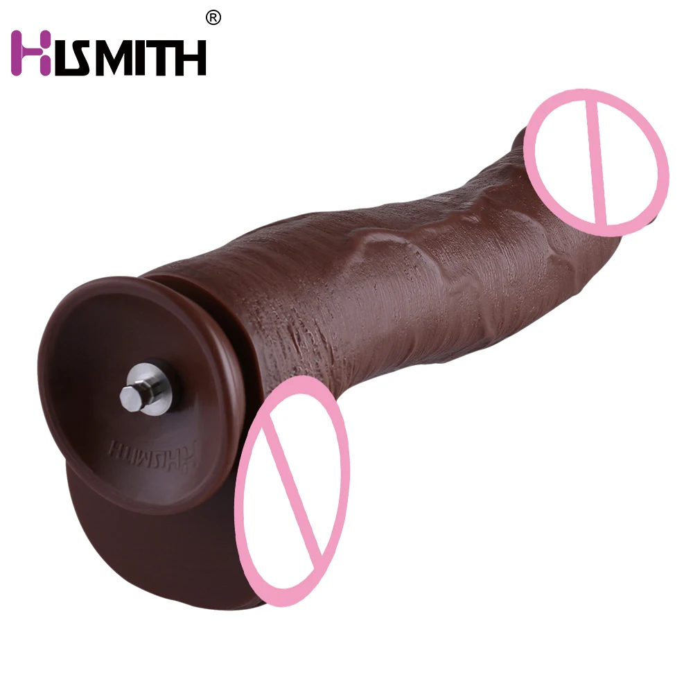 Огромный фаллоимитатор HISMITH DC lok из ПВХ аксессуары для секс-машины длина 31 см