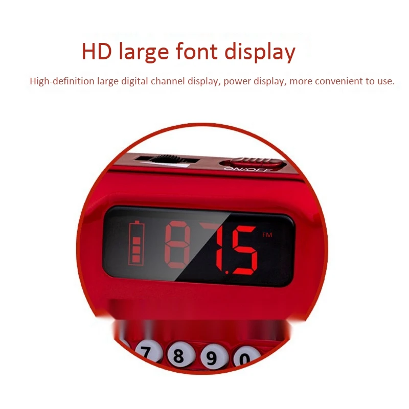 Y-508Fm цифровой радио плеер приемник динамик открытый портативный мини Fm стерео