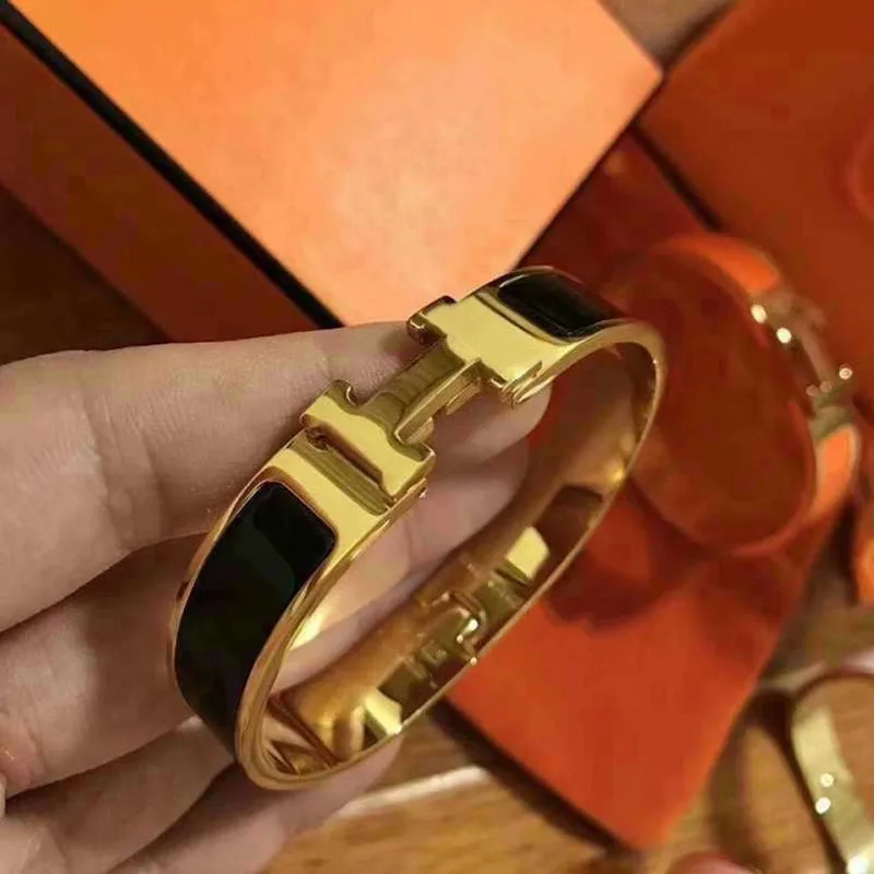 

H Bracelet Letter Designer Wholesales Women Jewelry High quality Steel Titanium 12mm Girl Gift