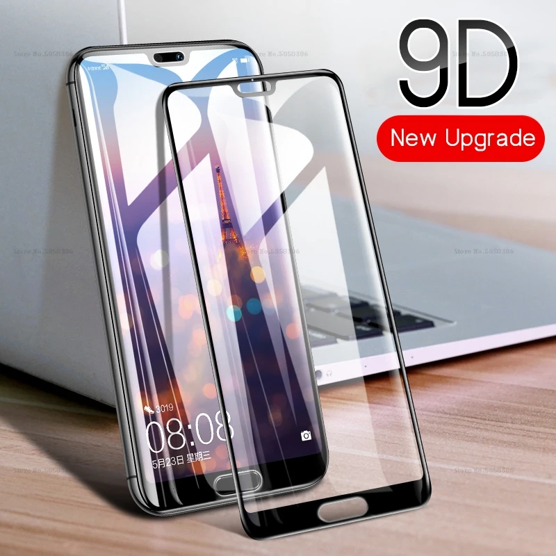 Закаленное 9D стекло для Huawei P20 Pro P10 Lite Защитная пленка экрана Mate 20 30 P30 защитные