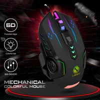 v7 usb wired gaming mouse computer 6 buttons 3600dpi colorful led light optical gamer mice for all laptops usb port adapter