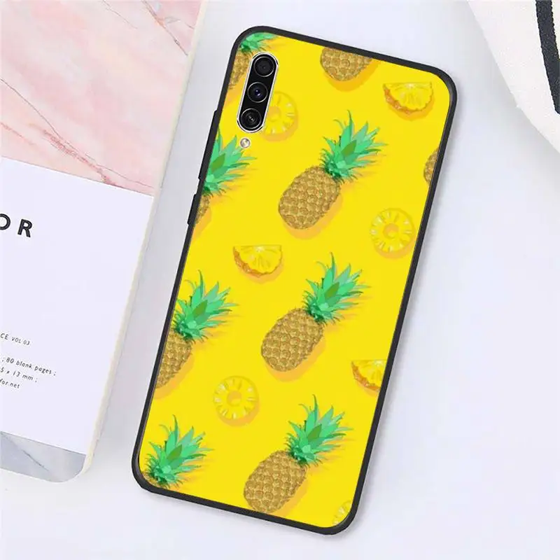 

Summer Pineapple food fruit Phone Case For Samsung galaxy A S note 10 7 9 20 30 31 40 50 51 71 21 s ultra