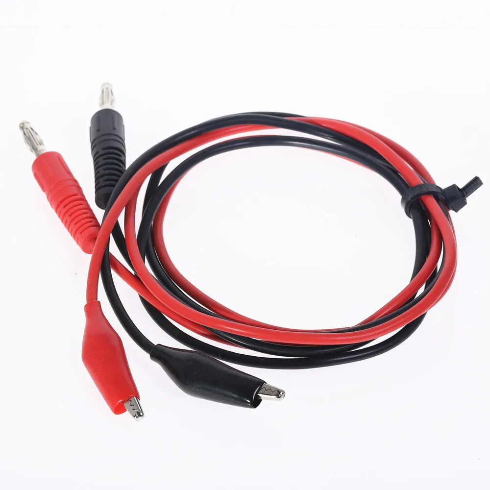 2 шт. двойной зажим типа крокодил для разъема банан Кабель Тестового щупа