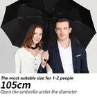 Автоматический зонт для Xiaomi, большой деловой складной зонт с защитой от ветра и дождя, для мужчин и женщин