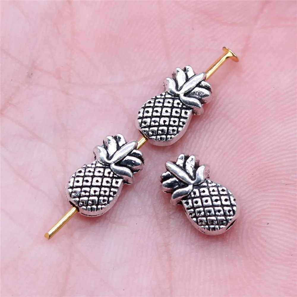 

20pcs 10x6mm Antique Silver Color Pineapple Beads For Jewelry Making B16272
