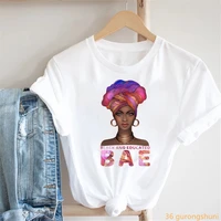2021 africa black educated and sexy bae t shirt black girl black queen t shirt women clothes female clothing 90s top t shirts