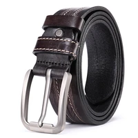 mens belts casual stylish leather belt men belt for men cow genuine heavy duty work man belts cinturones de hombre pd 3126