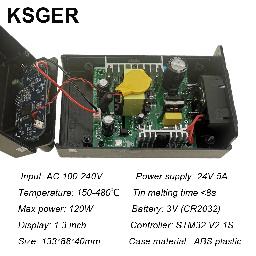 KSGER T12 паяльная станция STM32 V2.1S OLED DIY 907 ручка электрические инструменты регулятор