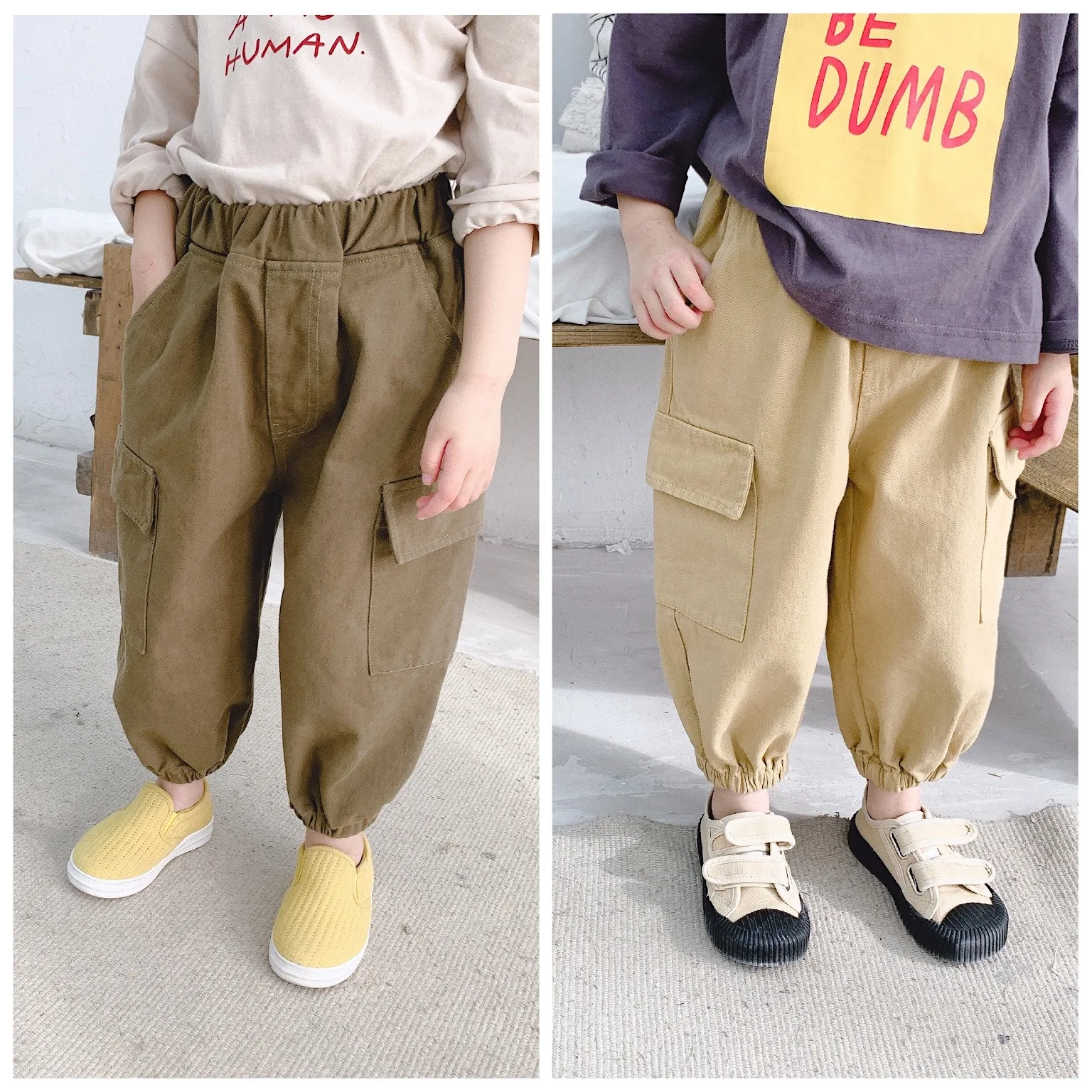 Детские повседневные брюки карго 2020 детские шаровары с боковыми карманами для